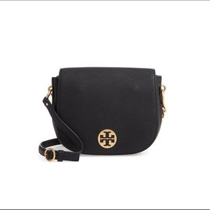Tory Burch Everly Leather Flap Saddle Bag
